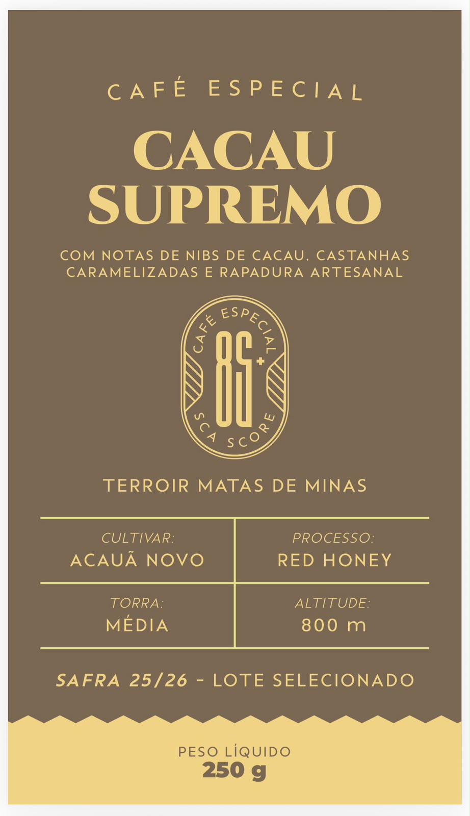 Cacau Supremo - 85+ PONTOS SCA